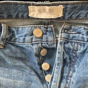 Free people jean shorts